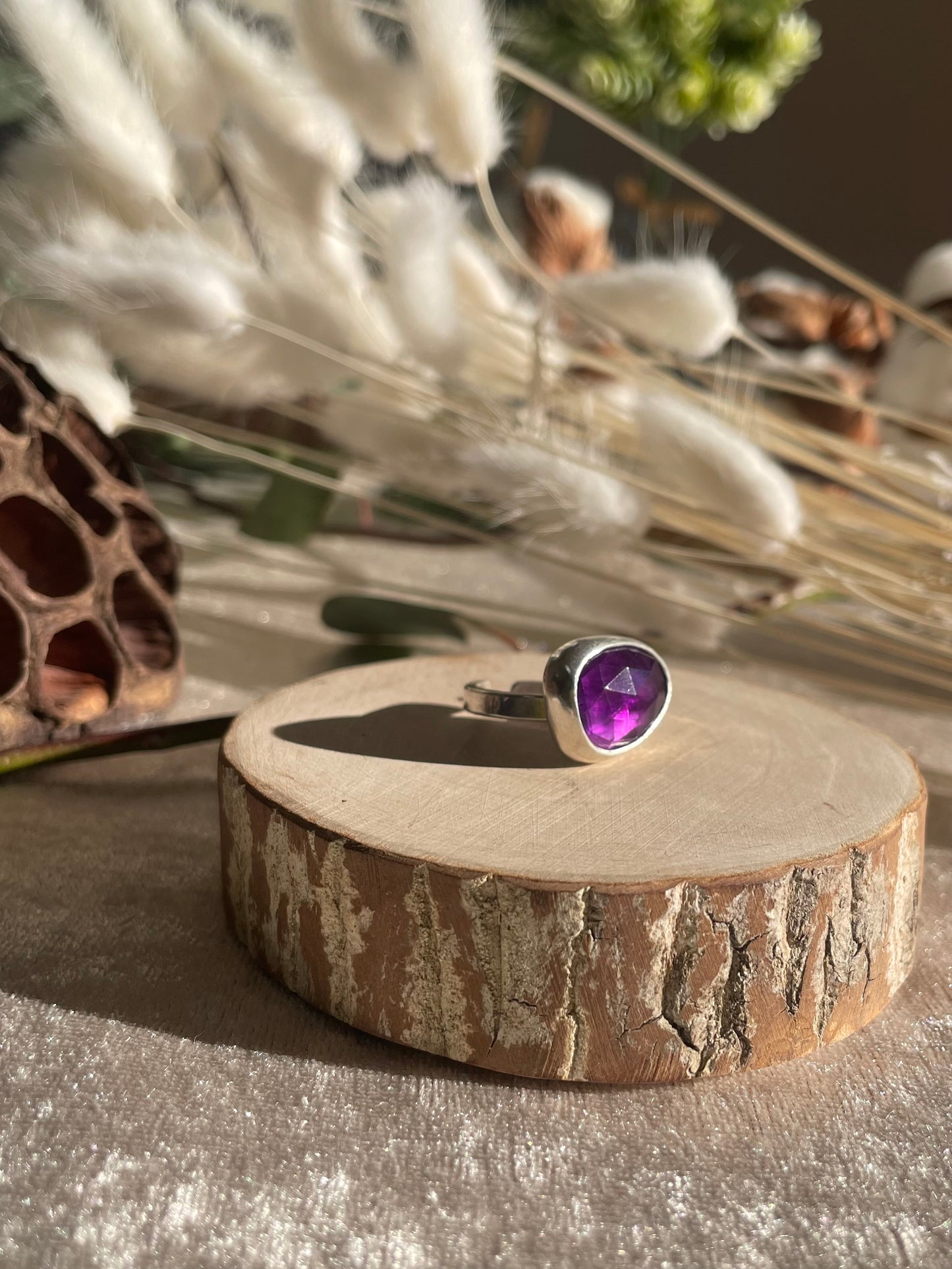 Amethyst Ring (Triangle)