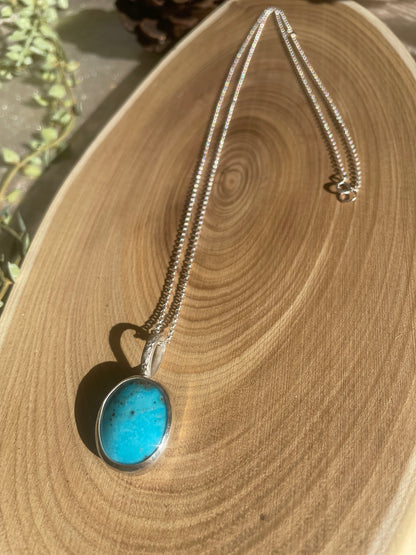 Oval Shape Turquoise Necklace