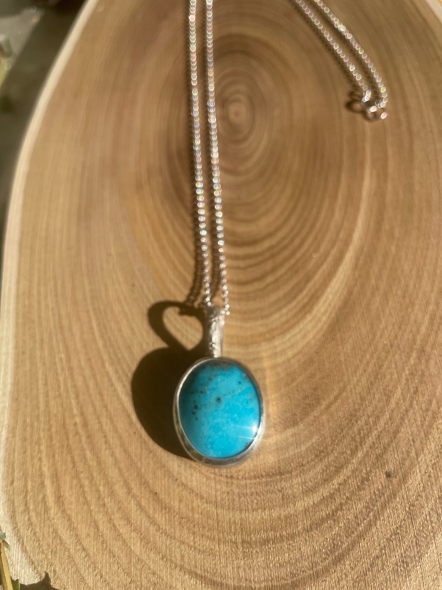 Oval Shape Turquoise Necklace